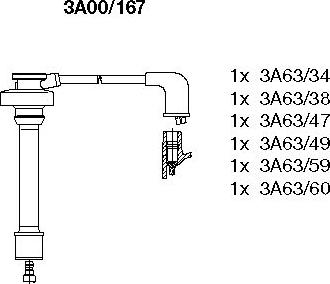 Bremi 3A00/167 - Комплект запалителеи кабели vvparts.bg