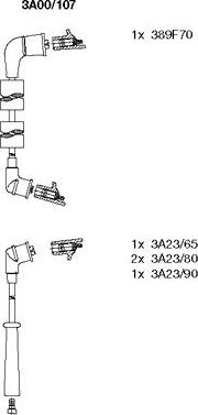 Bremi 3A00/107 - Комплект запалителеи кабели vvparts.bg