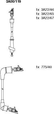 Bremi 3A00/119 - Комплект запалителеи кабели vvparts.bg