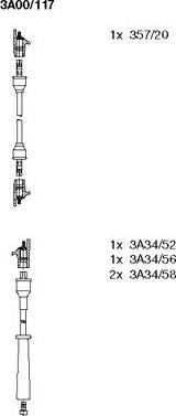 Bremi 3A00/117 - Комплект запалителеи кабели vvparts.bg