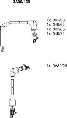 Bremi 3A00/135 - Комплект запалителеи кабели vvparts.bg