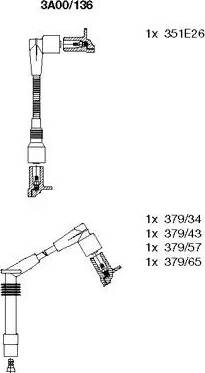 Bremi 3A00/136 - Комплект запалителеи кабели vvparts.bg