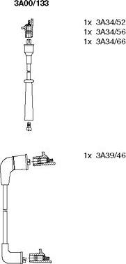 Bremi 3A00/133 - Комплект запалителеи кабели vvparts.bg