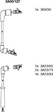 Bremi 3A00/127 - Комплект запалителеи кабели vvparts.bg