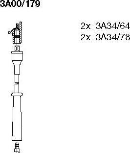 Bremi 3A00/179 - Комплект запалителеи кабели vvparts.bg