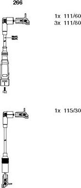 Bremi 266 - Комплект запалителеи кабели vvparts.bg