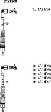 Bremi 212T200 - Комплект запалителеи кабели vvparts.bg