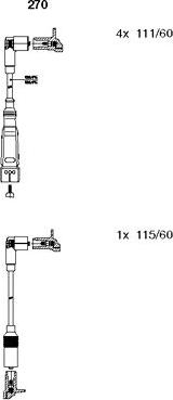 Bremi 270 - Комплект запалителеи кабели vvparts.bg