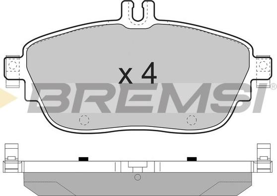 Bremsi BP3496 - Комплект спирачно феродо, дискови спирачки vvparts.bg