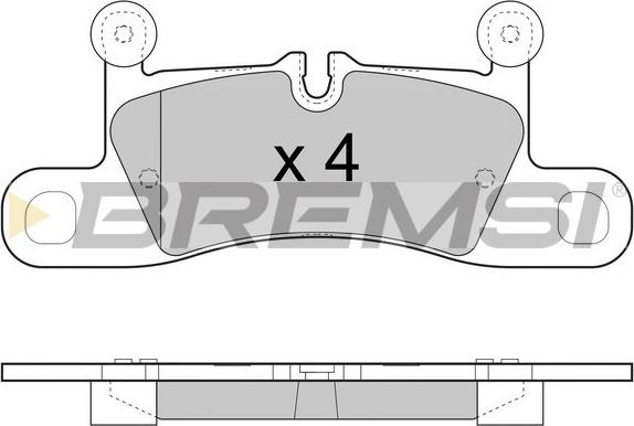 Bremsi BP3459 - Комплект спирачно феродо, дискови спирачки vvparts.bg