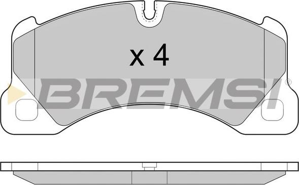 Bremsi BP3457 - Комплект спирачно феродо, дискови спирачки vvparts.bg