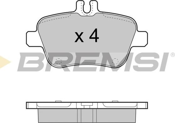 Bremsi BP3469 - Комплект спирачно феродо, дискови спирачки vvparts.bg