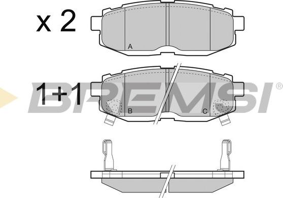 Lucas Electrical GDB3442 - Комплект спирачно феродо, дискови спирачки vvparts.bg