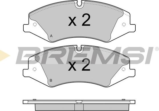 Bremsi BP3415 - Комплект спирачно феродо, дискови спирачки vvparts.bg