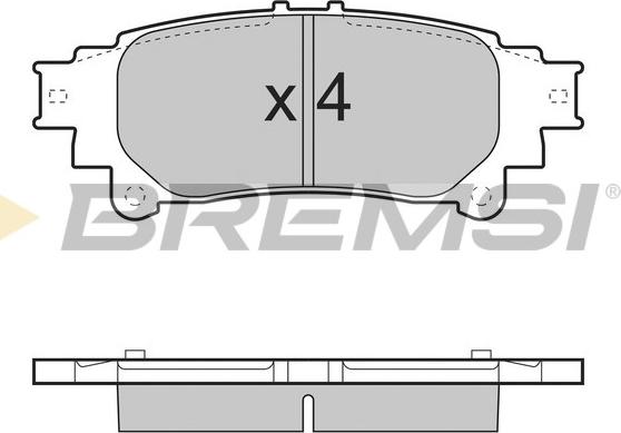 Bremsi BP3482 - Комплект спирачно феродо, дискови спирачки vvparts.bg