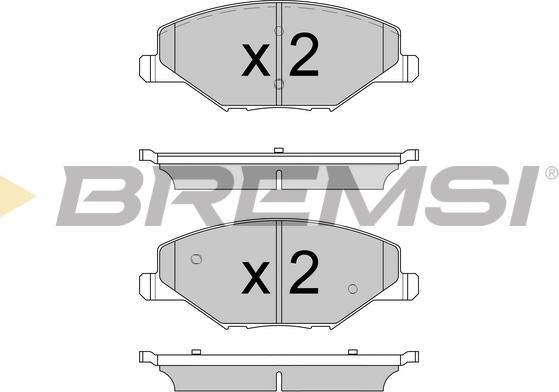 Bremsi BP3591 - Комплект спирачно феродо, дискови спирачки vvparts.bg