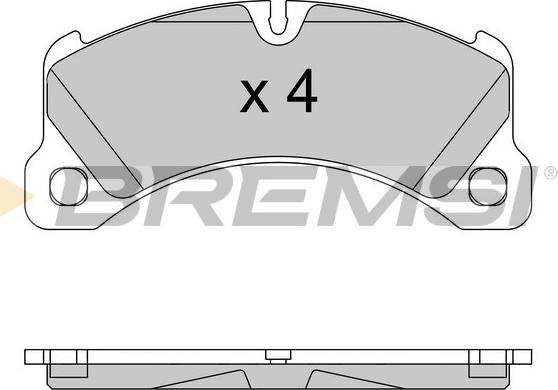 Bremsi BP3552 - Комплект спирачно феродо, дискови спирачки vvparts.bg