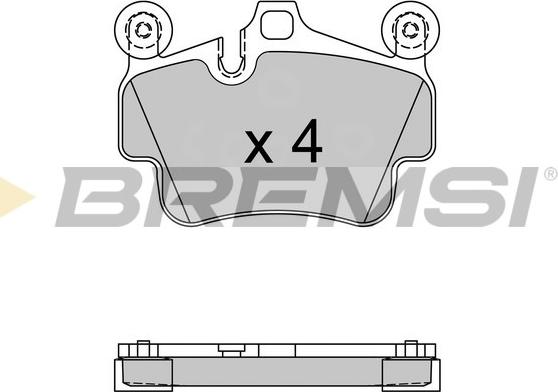 Bremsi BP3564 - Комплект спирачно феродо, дискови спирачки vvparts.bg