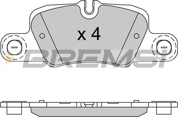 Bremsi BP3519 - Комплект спирачно феродо, дискови спирачки vvparts.bg