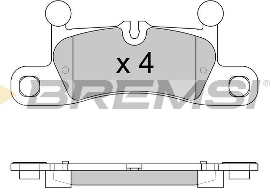 Bremsi BP3585 - Комплект спирачно феродо, дискови спирачки vvparts.bg