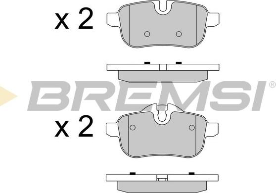 Bremsi BP3581 - Комплект спирачно феродо, дискови спирачки vvparts.bg