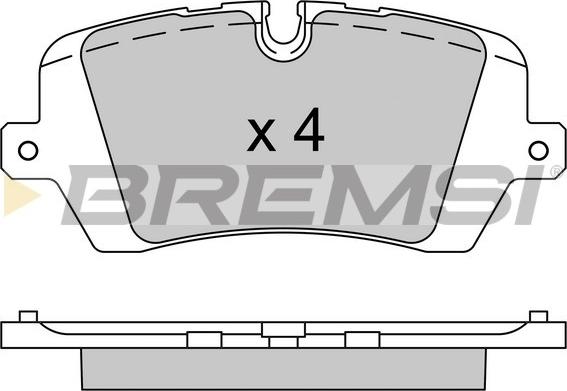Bremsi BP3533 - Комплект спирачно феродо, дискови спирачки vvparts.bg