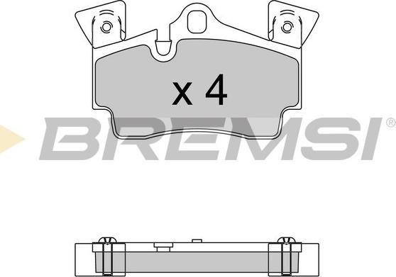 Bremsi BP3574 - Комплект спирачно феродо, дискови спирачки vvparts.bg