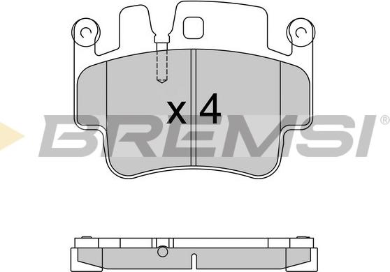 Bremsi BP3573 - Комплект спирачно феродо, дискови спирачки vvparts.bg