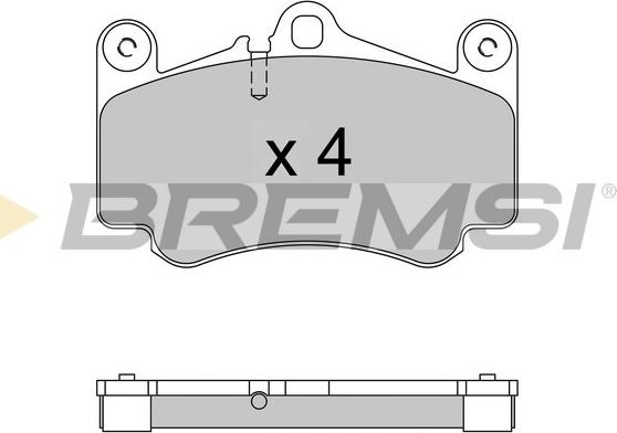 Bremsi BP3572 - Комплект спирачно феродо, дискови спирачки vvparts.bg