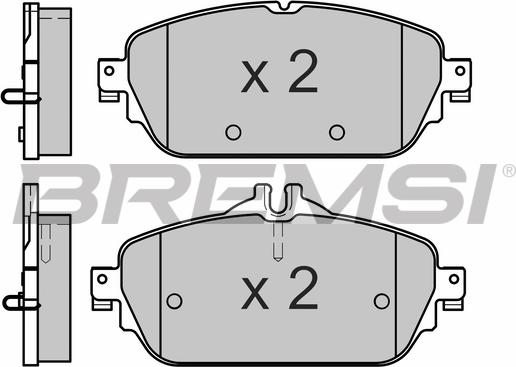 Bremsi BP3640 - Комплект спирачно феродо, дискови спирачки vvparts.bg