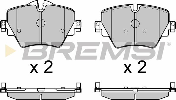 Bremsi BP3643 - Комплект спирачно феродо, дискови спирачки vvparts.bg