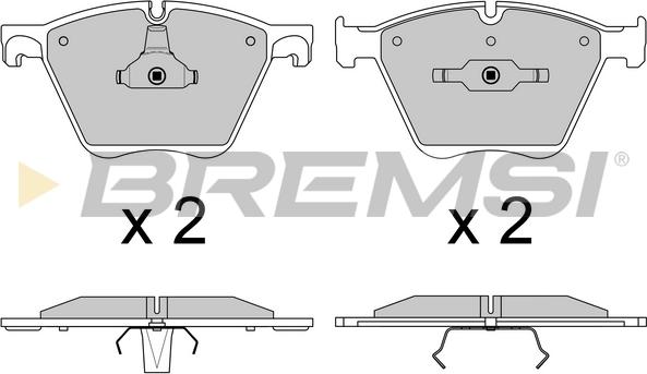 Bremsi BP3615 - Комплект спирачно феродо, дискови спирачки vvparts.bg