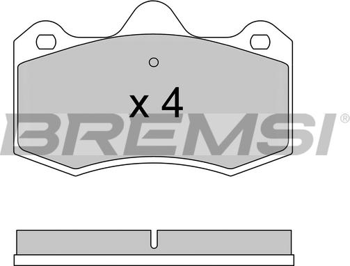Bremsi BP3617 - Комплект спирачно феродо, дискови спирачки vvparts.bg