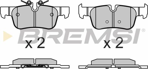 Bremsi BP3633 - Комплект спирачно феродо, дискови спирачки vvparts.bg