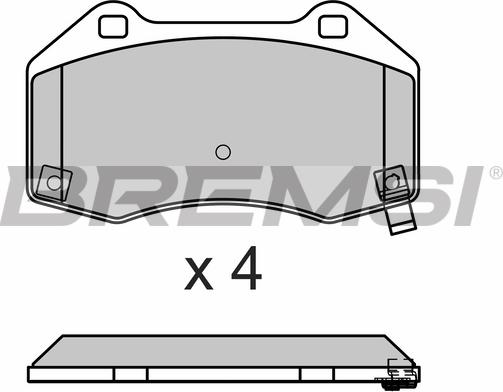 Bremsi BP3675 - Комплект спирачно феродо, дискови спирачки vvparts.bg