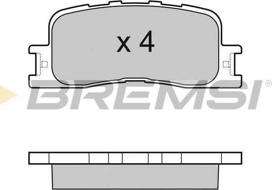 Bremsi BP3060 - Комплект спирачно феродо, дискови спирачки vvparts.bg