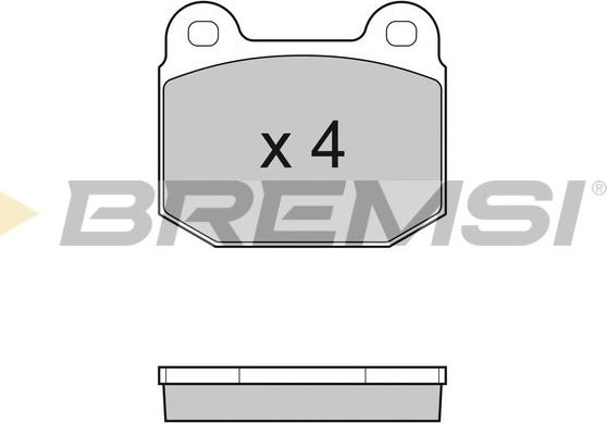 Bremsi BP3035 - Комплект спирачно феродо, дискови спирачки vvparts.bg