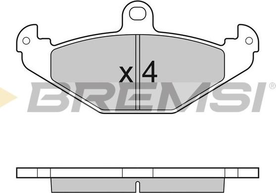 Bremsi BP3033 - Комплект спирачно феродо, дискови спирачки vvparts.bg