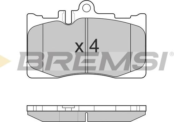 Bremsi BP3021 - Комплект спирачно феродо, дискови спирачки vvparts.bg