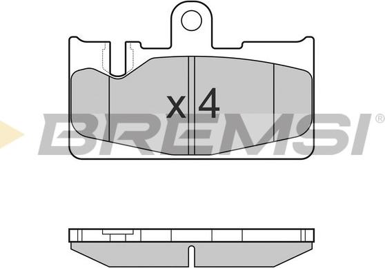 Bremsi BP3022 - Комплект спирачно феродо, дискови спирачки vvparts.bg