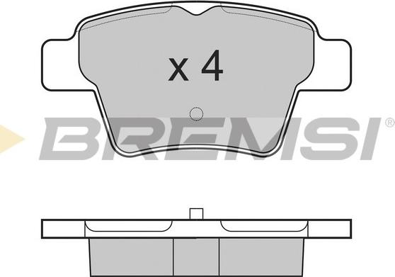 Bremsi BP3198 - Комплект спирачно феродо, дискови спирачки vvparts.bg