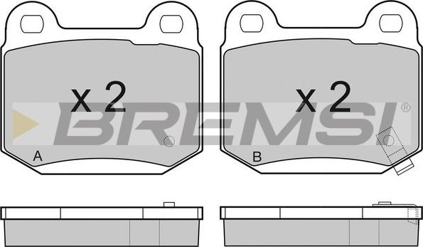 Bremsi BP3159 - Комплект спирачно феродо, дискови спирачки vvparts.bg