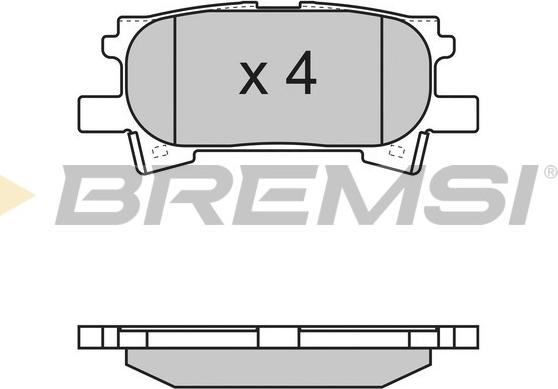 Bremsi BP3169 - Комплект спирачно феродо, дискови спирачки vvparts.bg