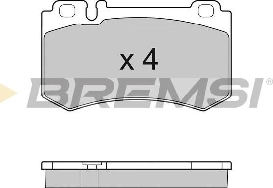 Bremsi BP3164 - Комплект спирачно феродо, дискови спирачки vvparts.bg