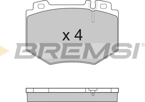 Bremsi BP3166 - Комплект спирачно феродо, дискови спирачки vvparts.bg