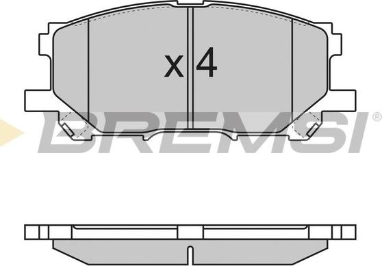 Bremsi BP3168 - Комплект спирачно феродо, дискови спирачки vvparts.bg