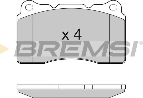 Bremsi BP3167 - Комплект спирачно феродо, дискови спирачки vvparts.bg