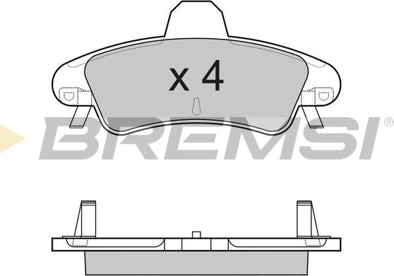 Bremsi BP3188 - Комплект спирачно феродо, дискови спирачки vvparts.bg