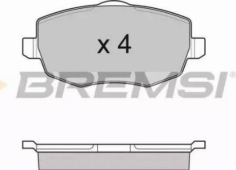 Bremsi BP3123 - Комплект спирачно феродо, дискови спирачки vvparts.bg