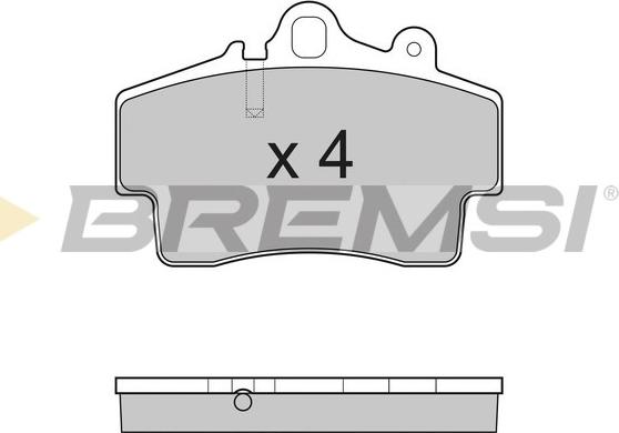 Bremsi BP3179 - Комплект спирачно феродо, дискови спирачки vvparts.bg